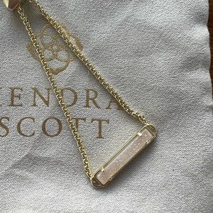 Kendra Scott Stan Gold Bracelet - White Drusy